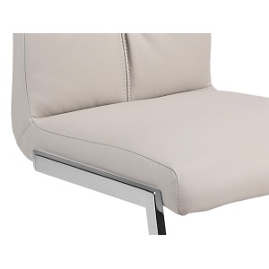 Chaises (x2) design EVY coloris Gris pour votre salle à manger. (lot de 2)