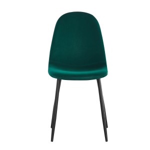 Chaise design BOYLD coloris Vert, pieds couleur noir pour votre salle à manger.