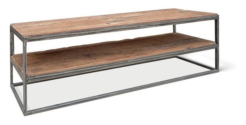 Meuble TV GOA en bois massif. Meuble style industriel