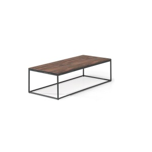 Table Basse rectangulaire GOA en bois massif. Meuble style industriel