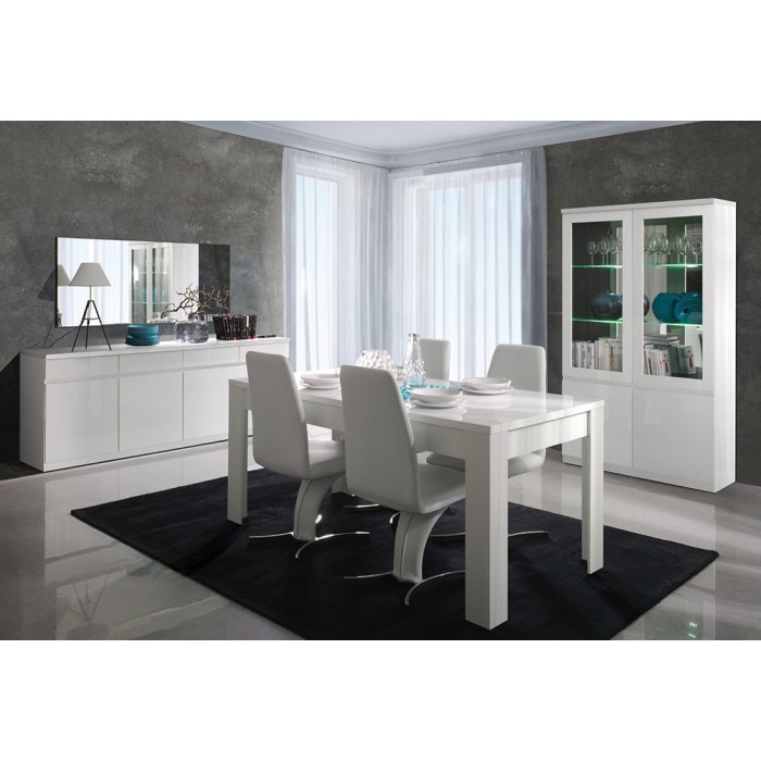 Grand miroir FABIO BLANC. Accessoire idéal pour votre salon ou salle à manger