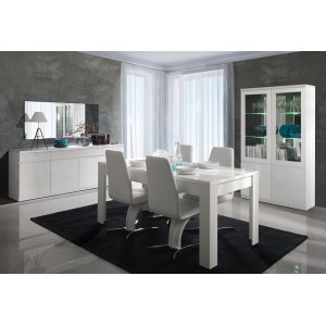 Grand miroir FABIO BLANC. Accessoire idéal pour votre salon ou salle à manger