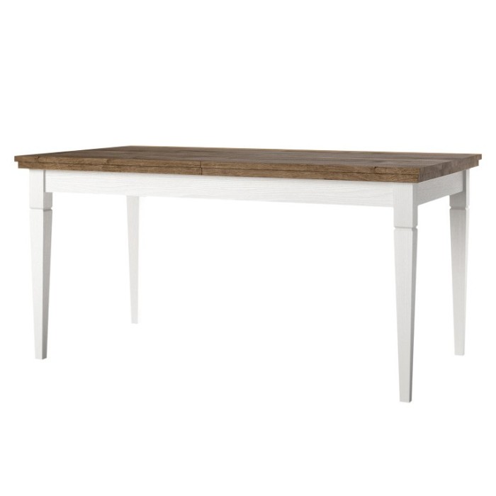 Ensemble de 4 meubles pour salle à manger coloris frêne blanc et chêne. Collection ASSIA