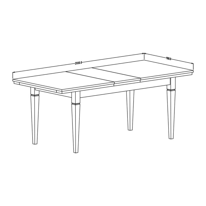 Table extensible jusqu'à 240cm pour salle à manger Collection ASSIA. Coloris frêne blanc et chêne