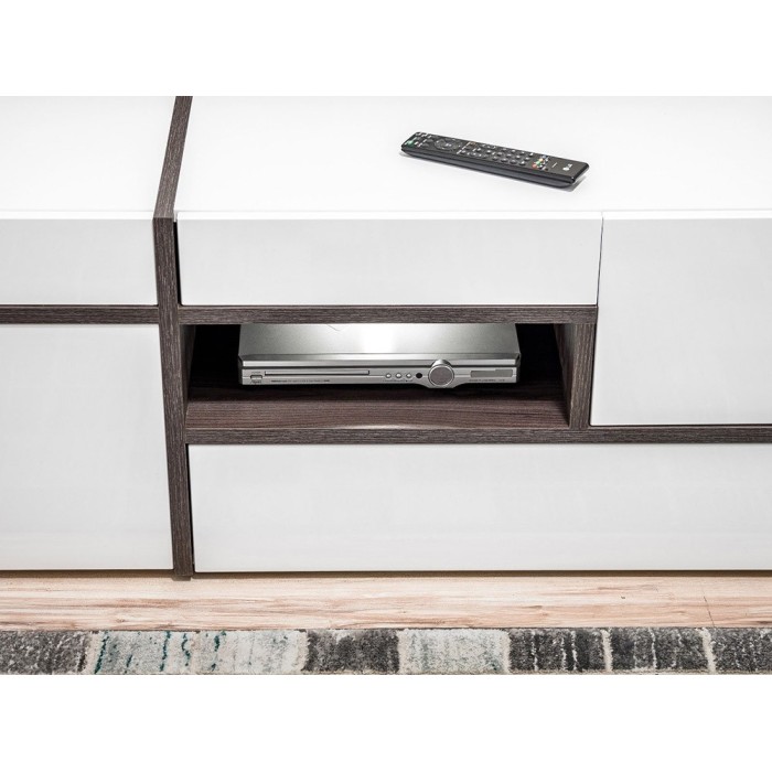 Meuble TV 150cm collection CRISS avec LED intégrés. Meuble déco, moderne et design pour votre salon.