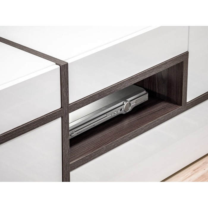 Meuble TV 150cm collection CRISS avec LED intégrés. Meuble déco, moderne et design pour votre salon.