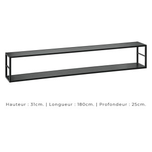 Ensemble meubles de salon style industriel SWITCH M1. Coloris blanc.