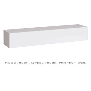 Ensemble meubles de salon style industriel SWITCH M2. Coloris blanc.