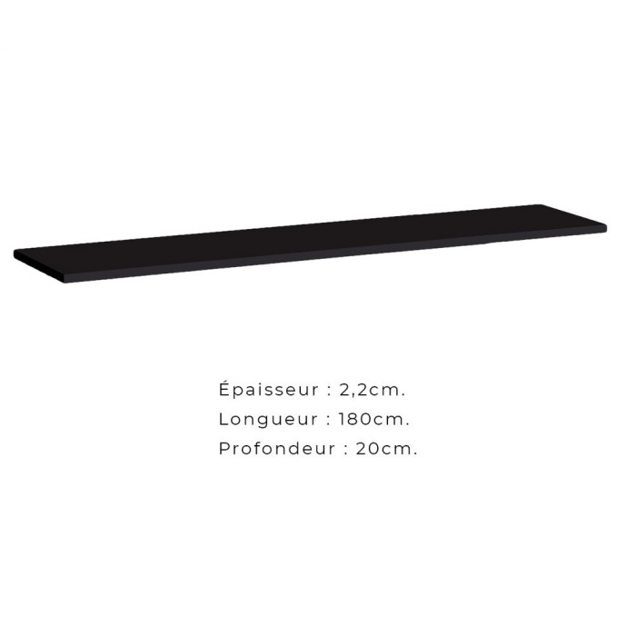 Ensemble meubles de salon style industriel SWITCH M2. Coloris noir.