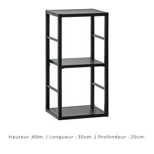 Ensemble meubles de salon style industriel SWITCH M2. Coloris chêne.