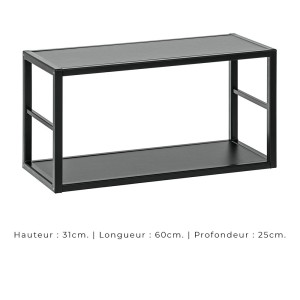 Ensemble meubles de salon style industriel SWITCH M3. Coloris gris.