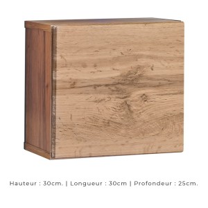 Ensemble meubles de salon style industriel SWITCH M3. Coloris chêne.