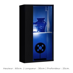 Ensemble meubles de salon style industriel SWITCH M4. Coloris noir.