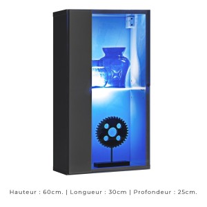 Ensemble meubles de salon style industriel SWITCH M4. Coloris gris.