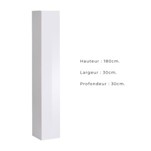 Ensemble meubles de salon style industriel SWITCH M5. Coloris blanc.