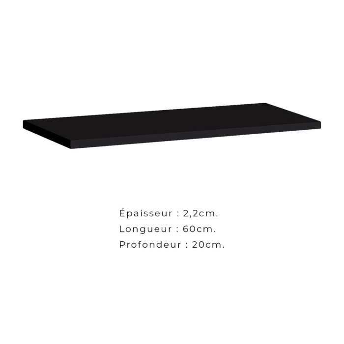 Ensemble meubles de salon style industriel SWITCH M5. Coloris noir.