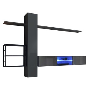 Ensemble meubles de salon style industriel SWITCH M5. Coloris gris.