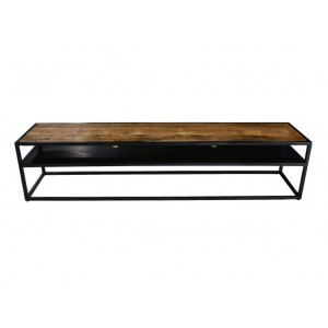 Meuble TV collection MODENE en bois massif - Meuble style industriel
