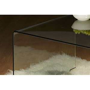 Table basse collection AXEL. Meuble type CONTEMPORAIN en verre trempé