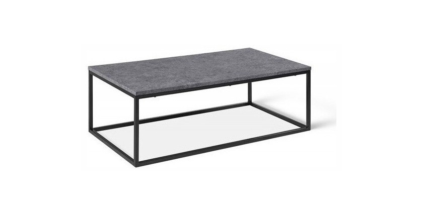 Table basse collection OREGON. Meuble type industriel effet béton.