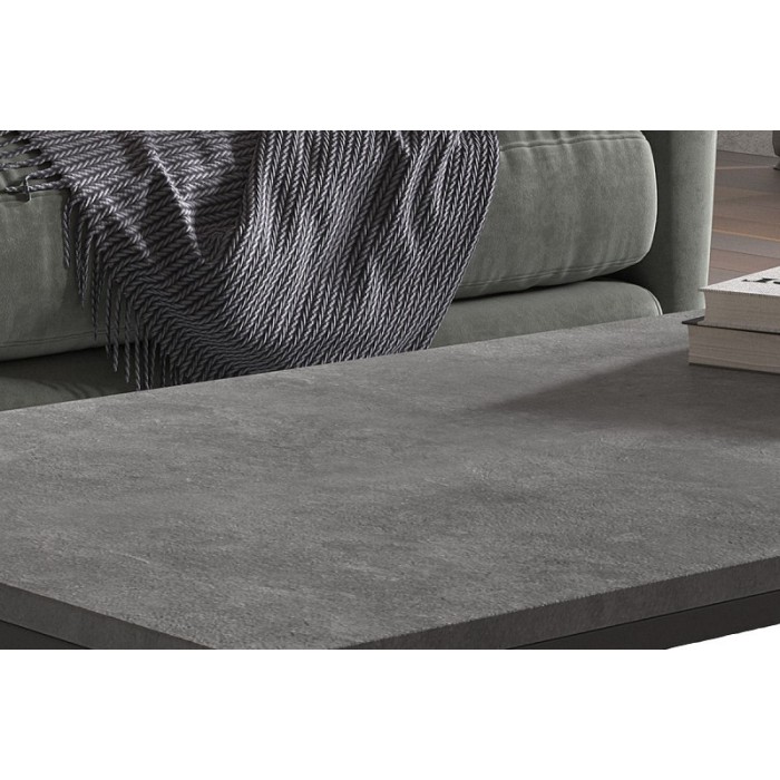 Table basse collection OREGON. Meuble type industriel effet béton.