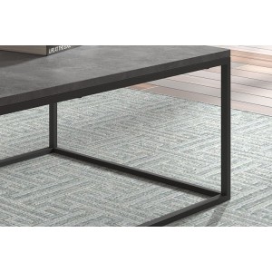 Table basse collection OREGON. Meuble type industriel effet béton.