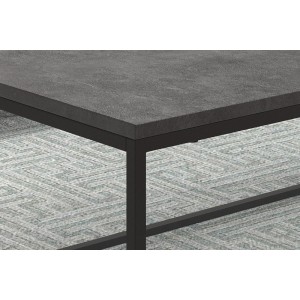 Table basse collection OREGON. Meuble type industriel effet béton.