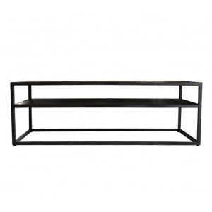 Table Basse rectangulaire MODENE en bois massif (140x80cm). Meuble style industriel