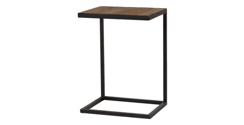 Table d'appoint collection MODENE en bois massif - Meuble style industriel