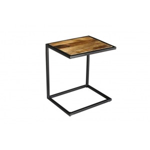 Table d'appoint collection MODENE en bois massif - Meuble style industriel