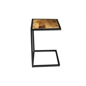 Table d'appoint collection MODENE en bois massif - Meuble style industriel