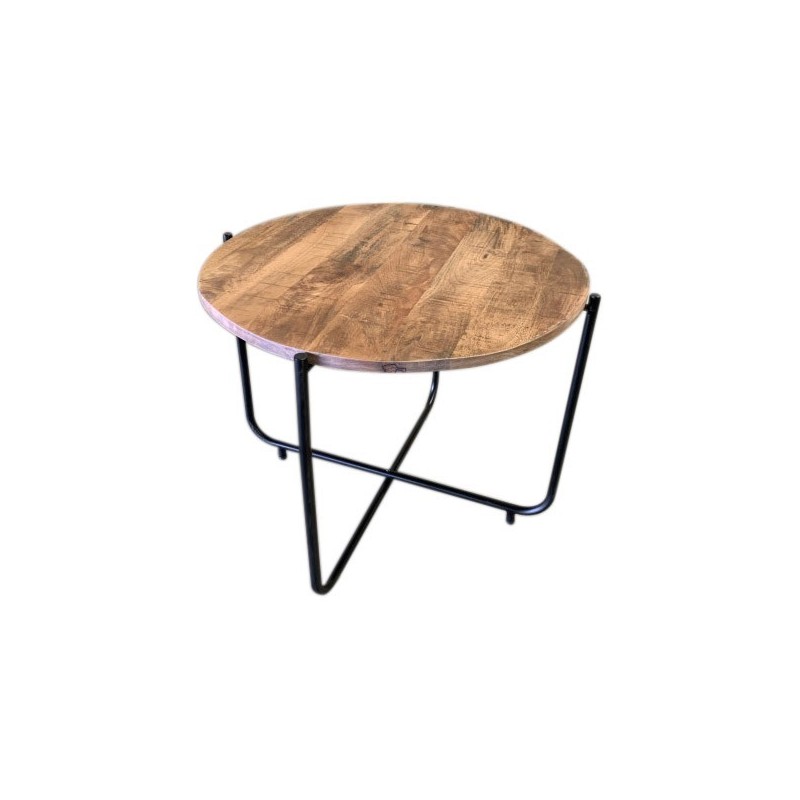 Table d'appoint design en bois massif collection DANUBE