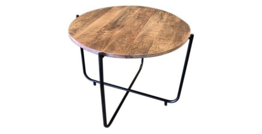 Table d'appoint design en bois massif collection DANUBE