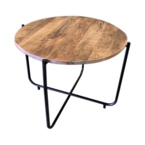 Table d'appoint design en bois massif collection DANUBE