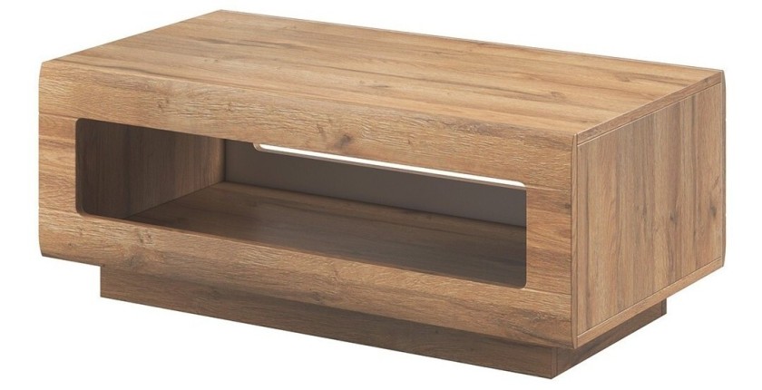 Table basse design collection BREDA coloris chêne. Meuble idéal pour votre salon.