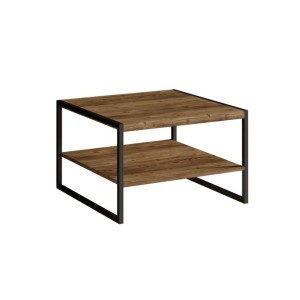 Table basse style industriel collection ANAFI. Coloris épicéa et noir.