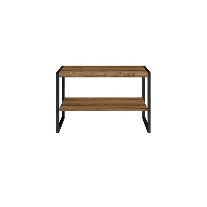 Table basse style industriel collection ANAFI. Coloris épicéa et noir.