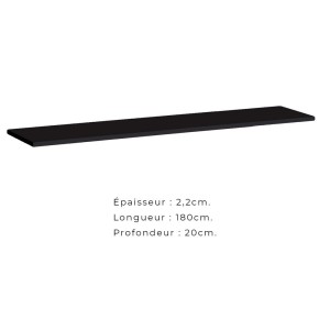 Ensemble meubles de salon SWITCH XXIV design, coloris noir brillant.