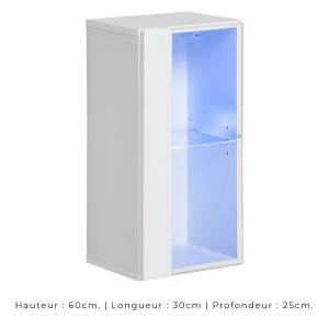 Ensemble meubles de salon SWITCH XXV design, coloris blanc et noir.