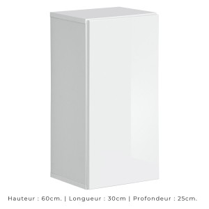 Ensemble meubles de salon SWITCH XXV design, coloris blanc et gris.