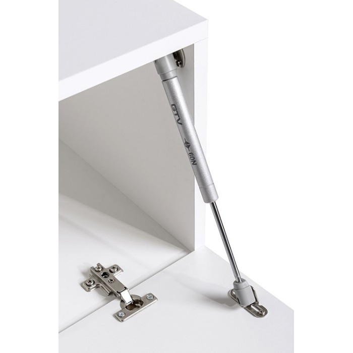 Ensemble meubles de salon SWITCH XXV design, coloris blanc et gris.