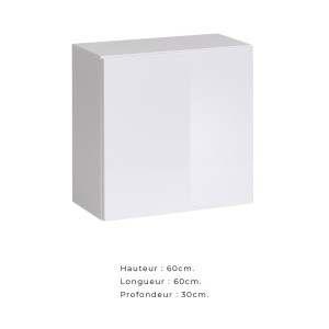 Ensemble meubles de salon SWITCH XXVI design, coloris noir et blanc.