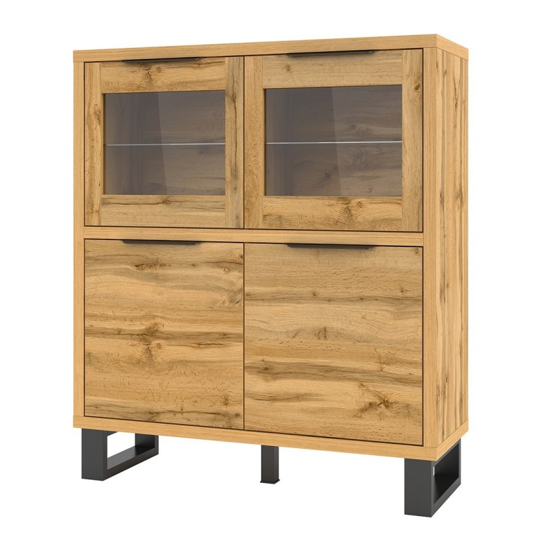 Bahut design collection MILO. Coloris chêne. Meuble idéal pour votre salle à manger