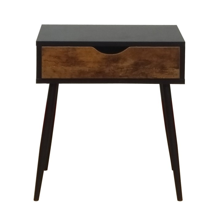 Table de Chevet collection HAALAND coloris noir style Scandinave.