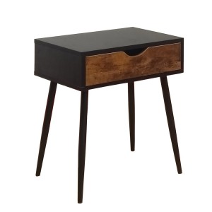 Table de Chevet collection HAALAND coloris noir style Scandinave.
