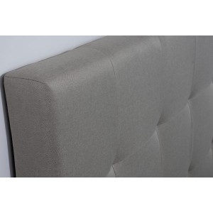 Lit coffre une place collection DESERT - Couleur beige - 90x200cm - Sommier inclus