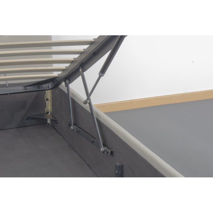 Lit coffre une place collection DESERT - Couleur beige - 90x200cm - Sommier inclus