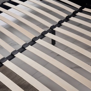 Lit collection SIENNE - Couleur grise - 180x200cm - Sommier inclus