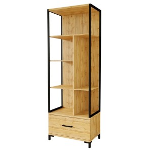 Ensemble Bibliothèque et Console extensible en Bureau avec nombreux rangements collection JASPER.