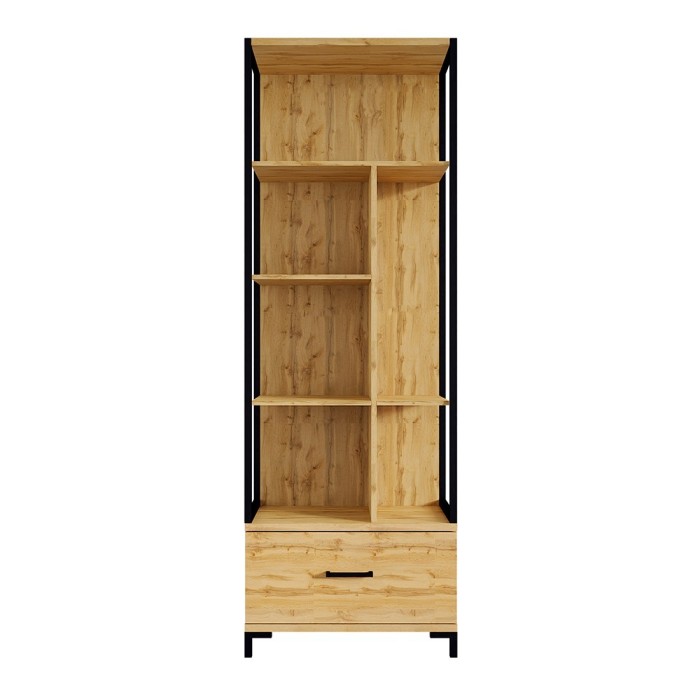 Ensemble Bibliothèque et Console extensible en Bureau avec nombreux rangements collection JASPER.